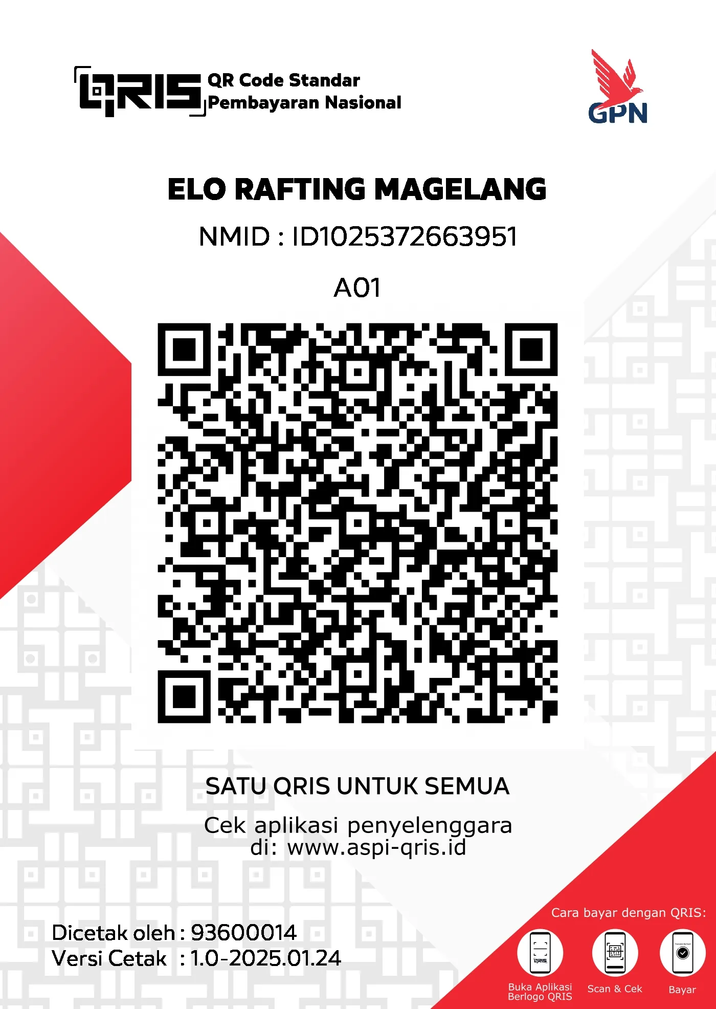 QRIS Rafting Elo